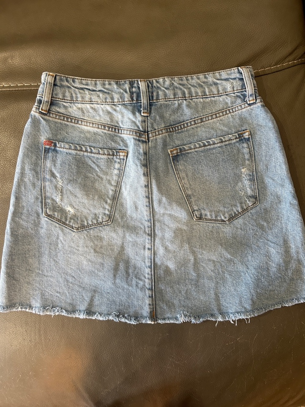 BDG Urban Outfitters Light Wash Denim Mini Skirt - Light Blue size M 28” waist - Picture 7 of 7